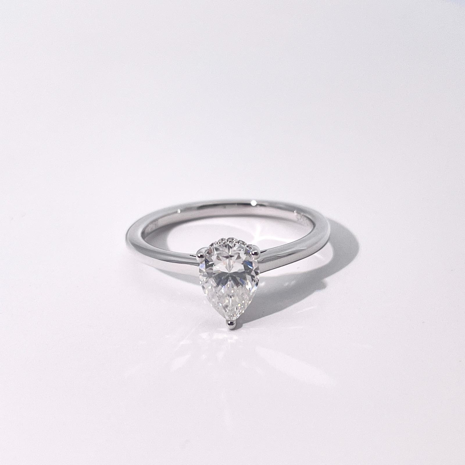 The Silver Horizon Ring — Moissanite cushion cut
